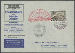 Dt. Reich 458 BRIEF, 1931, 4 RM Polarfahrt, Bordpost Nach Malyguin, Prachtbrief - Lettres & Documents