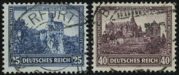 Dt. Reich 477/8 O, 1932, 25 Und 40 Pf. Nothilfe, 2 Prachtwerte, Mi. 109.- - Gebruikt