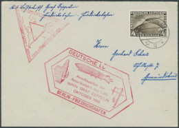 Dt. Reich 498 BRIEF, 1933, 4 RM Chicagofahrt, Einzelfrankatur Auf Zeppelinbrief, Pracht - Lettres & Documents