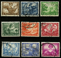 Dt. Reich 499-507 O, 1933, Wagner, Satz Feinst/Pracht Mi. 380.- - Used Stamps