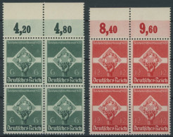 Dt. Reich 571/2x VB , 1935, Reichsberufswettkampf In Oberrandviererblocks, Postfrisch, Pracht, Mi. 100.- - Nuevos