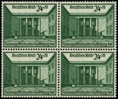 Dt. Reich 743 VB , 1940, 24 Pf. Briefmarkenausstellung Im Viererblock, Pracht, Mi. 144.- - Neufs
