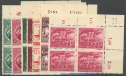 Dt. Reich 900-03,906-08 VB , 1944/5, 7 Werte In Oberen Rechten Eckrandviererblocks, Pracht - Autres & Non Classés