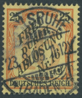 DIENSTMARKEN D 14 O, 1905, 25 Pf. Baden, Pracht, Mi. 70.- - Officials