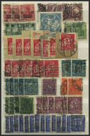LOTS O,BrfStk , 1919-23, Sauber Gesteckte Dublettenpartie Inflation Von über 360 Meist Kleineren Werten Im Einsteckbuch, - Used Stamps
