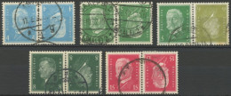 ZUSAMMENDRUCKE K 9-12,14 O, 1928/32, Reichspräsidenten, 5 Kehrdruckpaare, Feinst/Pracht, Mi. 210.- - Zusammendrucke