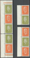 ZUSAMMENDRUCKE S 46-49LR , 1932, Reichspräsidenten, Alle 4 Senkrechten Zusammendrucke, Je Mit Bedrucktem Linken Rand, Da - Se-Tenant