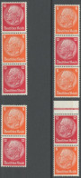 ZUSAMMENDRUCKE S 110-13 , 1933, Hindenburg, Wz. 2, Alle 4 Senkrechten Zusammendrucke, Postfrisch, Pracht, Mi. 240.- - Se-Tenant