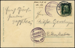 ZEPPELINPOST 2II BRIEF, 1911, Luftschiff Schwaben, Fahrt Von Der Landau-Landungsfahrt Mit Privatem Landungsplatz-Stempel - Zeppeline