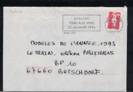 FAG  AVALLON 15/3/1994 FOIRE AUX VINS 25/26 MARS 1994 SUR YT 2807 - Vinos Y Alcoholes