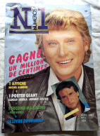 Affiche Cartonnée Publicitaire Pour Librairie : Numéros 1 - Johnny Hallyday 1983 - Afiches