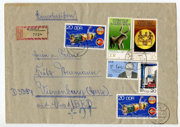 Germany, East 1978 Registered Cover; Görlitz To Vienenburg; Mix Of Stamps; Tauschsendung (Exchange Control) Label - Briefe U. Dokumente