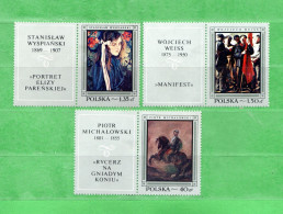 (N) POLONIA **- 1968 - PEINTURES. Yert. 1714-1717-1718.  MNH**. Come Scansione. - Ongebruikt