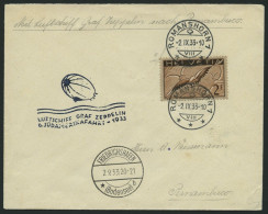 ZULEITUNGSPOST 229Aa BRIEF, Schweiz: 1933, 6. Südamerikafahrt, Prachtbrief - Luchtpost & Zeppelin