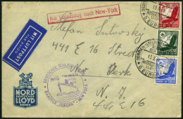 KATAPULTPOST 178b BRIEF, 14.9.1934, &quot,Europa&quot, - New York, Brief Feinst - Brieven En Documenten