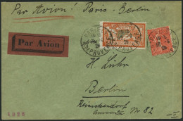 SPÄTERE FLÜGE (SPF) 26.56.03 BRIEF, 16.9.1926, Paris-Berlin, Bedarfsbrief, Pracht - Avions