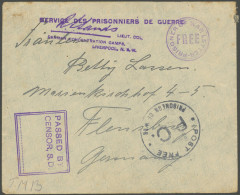 DEUTSCH-NEUGUINEA 1916, Brief Aus Dem Lager Trial Bay Mit Violettem Zensurstempel L4 LIEUT.COL. 1GERMAN CONCENTRATION CA - Deutsch-Neuguinea