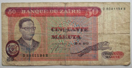 Zaïre 50 Makuta 1973 - Zaire