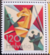 Switzerland 2024 Suisse 100 Years International Chess Federation Horse Tower Echec1v Mnh - Ongebruikt