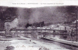 08 - Ardennes -  MONTHERME -  Le Pont Suspendu Et L'Enveloppe - Montherme