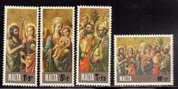 MALTA 1976 CHRISTMAS NATALE NOEL WEIHNACHTEN NAVIDAD NATAL COMPLETE SET SERIE COMPLETA MNH - Malte