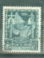 ITALIE - N°427 Oblitéré - Commémoration De La Proclamation De L'Empire. - Usados