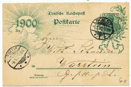 TIMBRE STAMP ZEGEL ENTIER POSTAL ALLEMAGNE  DEUTCHE REICHSPOFT1900 - Tarjetas