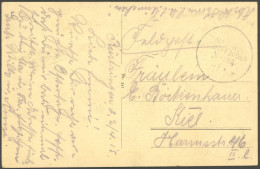 MSP VON 1914 - 1918 34 (S.M.S. MÜNCHEN), 2.4.15, FP-Ansichtskarte, Pracht - Marítimo