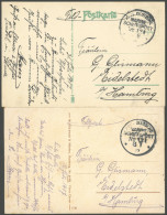 MSP VON 1914 - 1918 121 (Nordsee Vorposten Flottille), 7.17., 2 Verschiedene FP-Ansichtskarten Aus Helgoland!, Pracht - Marítimo