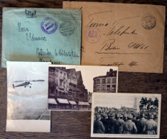 FELDPOST I.WK 1915/17, Dt. Luftwaffe: Flugpark-Feldpost 1, 4, 8 Und Versuchs- Und Übungs-Flugpark Der O.H.L., 5 Belege F - Occupazione 1914 – 18