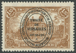 ALLENSTEIN 26c , 1920, 1.50 M. Braun, Postfrisch, Pracht, Gepr. Gruber, Mi. (50.-) - Autres & Non Classés