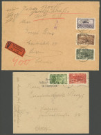 SAMMLUNGEN, LOTS 1918-32, Kleine Partie Von 7 Belegen In Die Schweiz, Dabei Ein Wertbrief, Pracht - Collezioni & Lotti