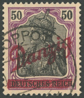 FREIE STADT DANZIG 39 O, 1920, 50 Pf. Kleiner Innendienst, Pracht, Gepr. Soecknick, Mi. 350.- - Afgestempeld