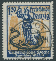 FREIE STADT DANZIG 92 O, 1921, 1.20 M. Tuberkulose-Woche, Pracht, Gepr. Soecknick Und Infla, Mi. (140.-) - Oblitérés
