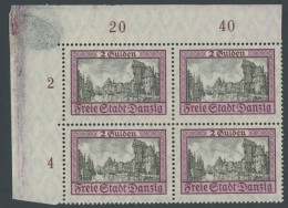 FREIE STADT DANZIG 208 VB , 1924, 2 G. Ansichten I Aus Der Linken Oberen Bogenecke, Pracht, Mi. (1040.-) - Otros & Sin Clasificación