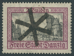FREIE STADT DANZIG 208 O, 1924, 2 G. Ansichten I, Zentrischer Korkstempel, Pracht, Gepr. Gruber, Mi. 130.- - Used