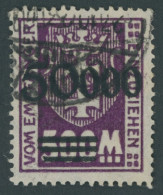 PORTOMARKEN P 28I O, 1923, 50000 Auf 500 M Dunkelpurpur, Aufdruck Rußig, Zeitgerechte Entwertung DANZIG, Pracht, Fotoatt - Postage Due