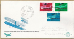 NL.- FDC. NVPH Nr. 92. EERSTE DAG VAN UITGIFTE. FIRST DAY OF ISSUE. 1 OKTOBER 1968. LUCHTVAARTZEGELS. - Airplanes