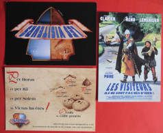 Lot De 3 CP - Les Visiteurs - Film De Jean Marie Poiré Avec C. Clavier, J. Réno Et V. Lemercier - Affiches Sur Carte