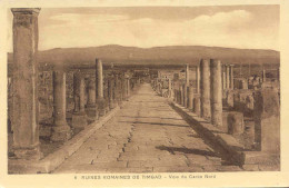 CPA - TIMGAD - RUINES ROMAINES - VOIE DU CARDO NORD - Sonstige & Ohne Zuordnung