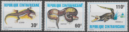 CENTRAFRIQUE- REPTILES - PA 240 A 242 - NEUF** MNH - Sonstige & Ohne Zuordnung