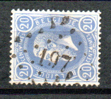 31 Gestempeld Pt 197 JEMEPPE - COBA 5 Euro (zie Opm) - 1869-1883 Leopoldo II