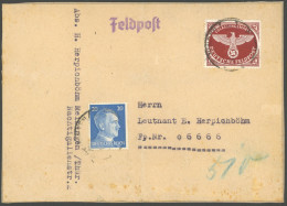 FELDPOSTMARKEN 2A BRIEF, 1942, Feldpostpäckchenmarke, Gezähnt, Auf Vollständiger Feldpost Päckchenadresse Mit 20 Pf. Fre - Occupation 1938-45