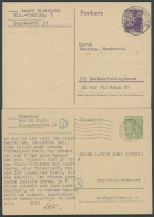 BERLIN UND BRANDENBURG P 1/2 BRIEF, 1945, Berliner Bär, Ohne Postleitzahlkreise, 2 Gebrauchte Prachtkarten - Andere & Zonder Classificatie