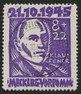 MECKLENBURG-VORPOMMERN 21 O, 1945, 8 Pf. Faschismus, Pracht, Gepr. Kramp, Mi. 80.- - Sonstige & Ohne Zuordnung