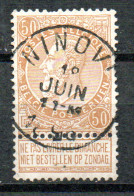 62 Gestempeld NINOVE - Cote 21,50 (zie Opm) - 1893-1900 Fijne Baard