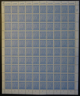 WEST-SACHSEN 134YII , 1945, 20 Pf. Blau, Wz. 1Y, Im Bogen (100), Feld 79 Mit Abart Weißer Fleck Zwischen P Von Pfennig U - Autres & Non Classés