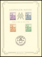 WEST-SACHSEN Bl. 5SX , 1946, Großblock Leipziger Messe, Type II, Mit Schutzhülle, Pracht, Mi. 500.- - Andere & Zonder Classificatie