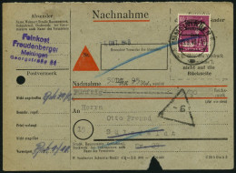 ALLGEMEINE-AUSGABEN 193 BRIEF, 1948, 40 Pf. Dunkelrosalila, Einzelfrankatur Auf Nachnahmekarte, Feinst - Other & Unclassified