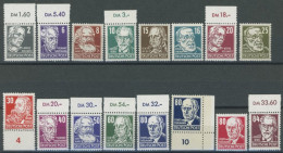 DDR 327-41 , 1952/3, Persönlichkeiten, Wz. 2, Postfrischer Prachtsatz, Mi. 400.- - Sonstige & Ohne Zuordnung